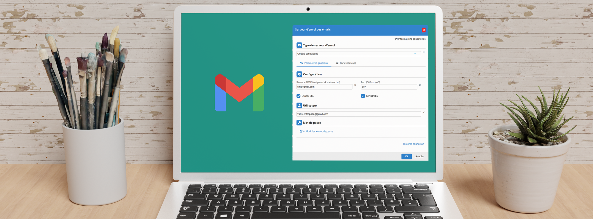 Configurer Flexina pour envoyer ses emails avec Google Workspace ou GMail