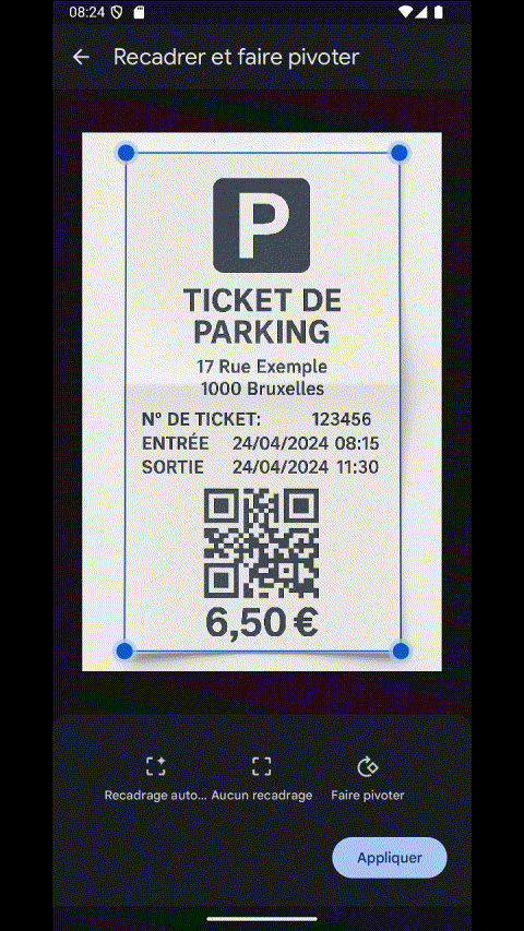 Démonstration de Flexina Scan en action - scanner mobile documents
