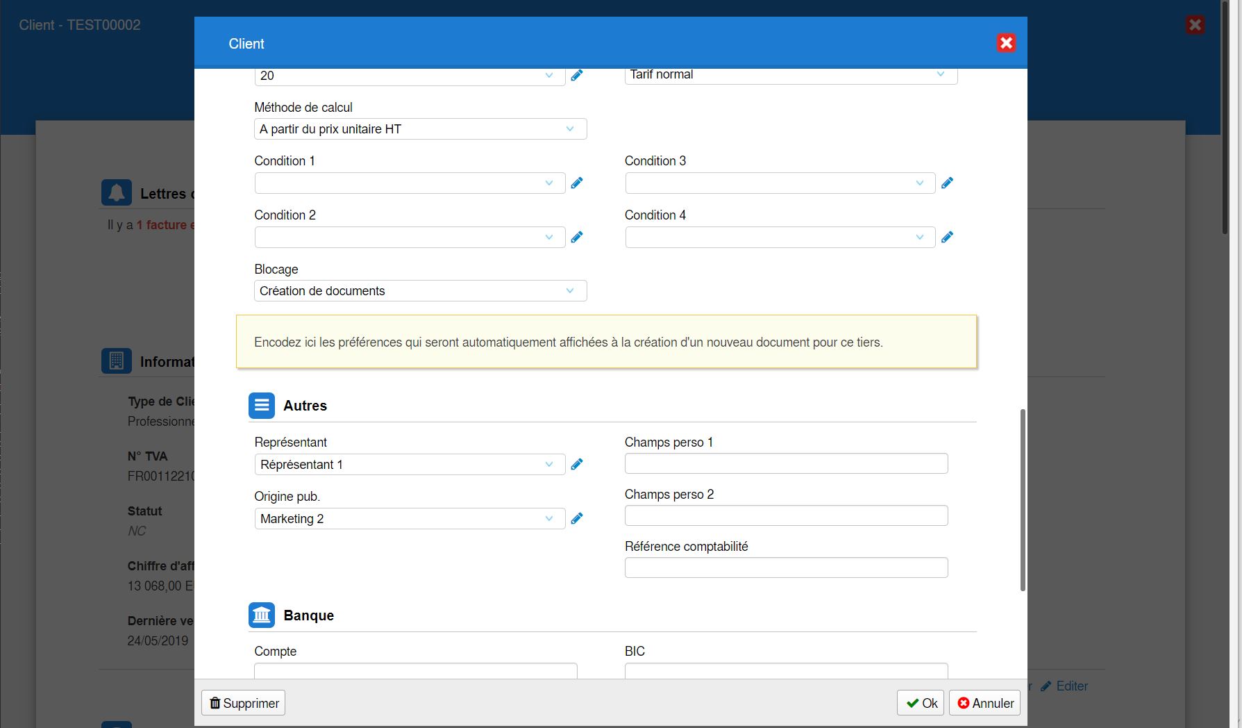 Logiciel de facturation en ligne Flexina  version de Juillet 2019